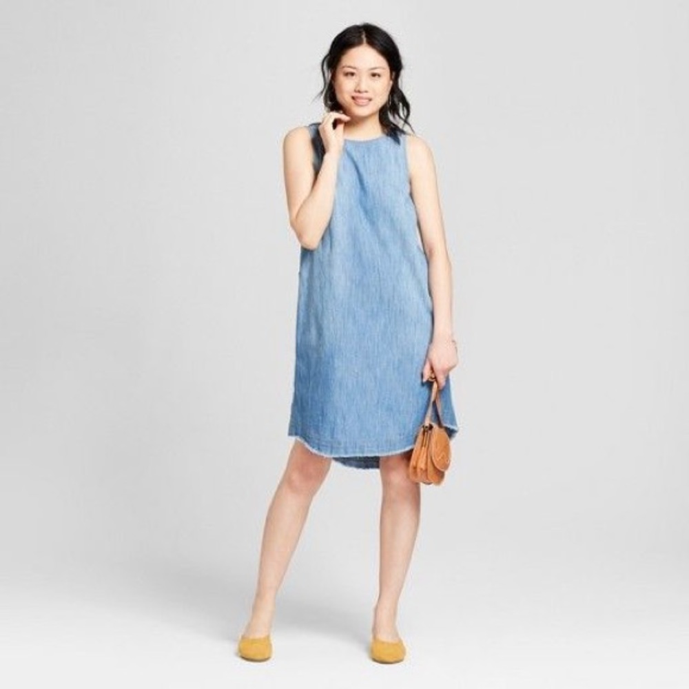 NWT Universal thread denim Side button dress XS